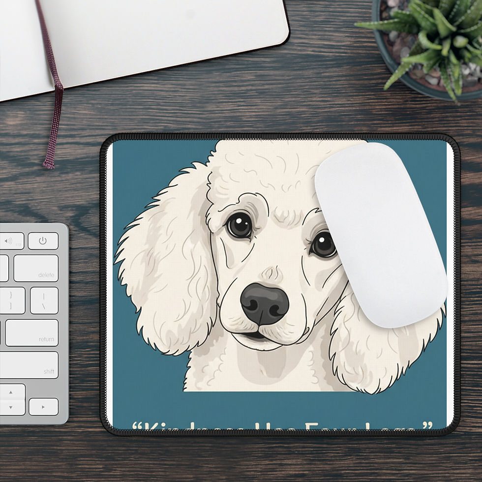 Thumbnail: Poodle Mouse Pad – Kindness Has Four Legs