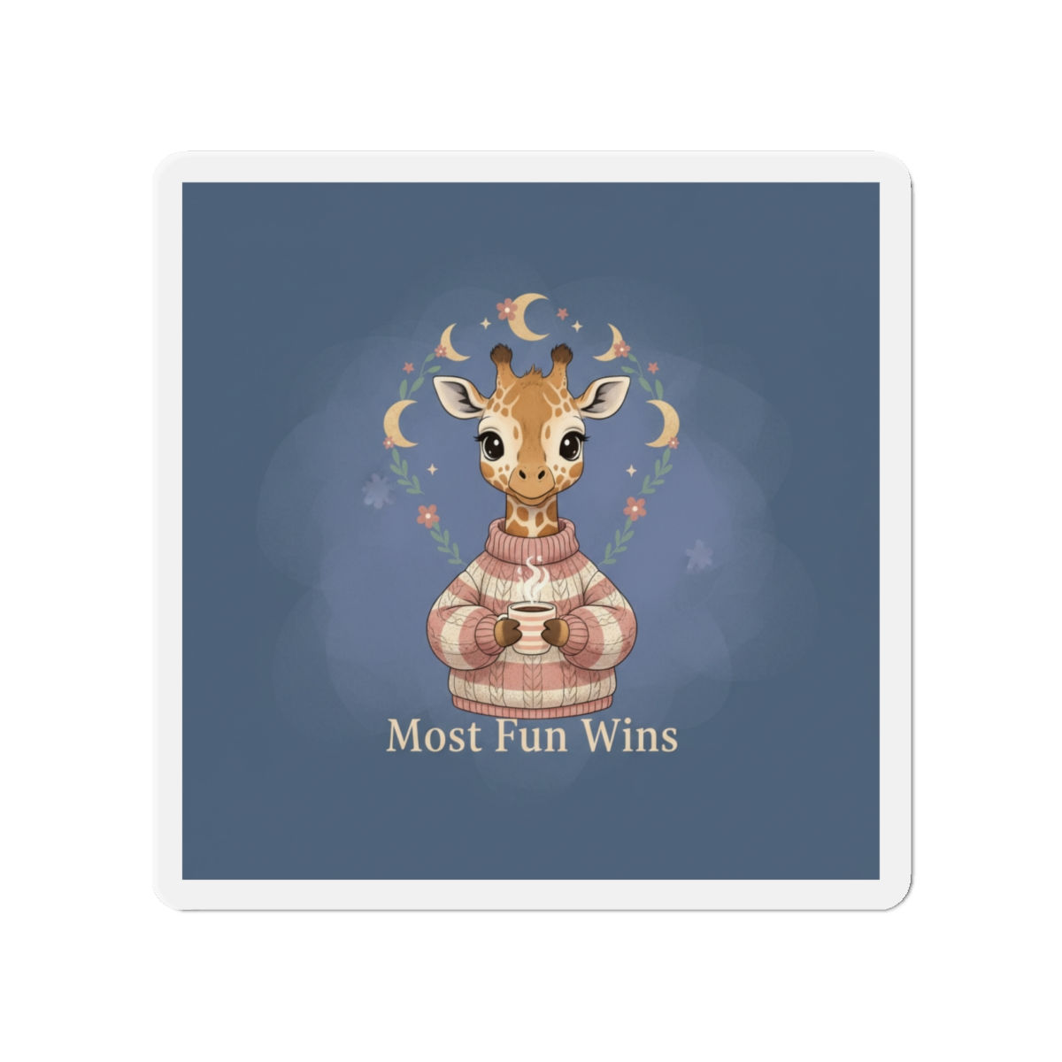 Giraffe Die-Cut Magnet – Most Fun Wins