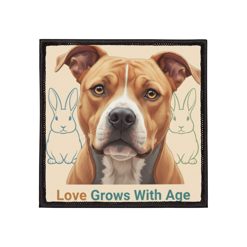 Thumbnail: Pitbull Iron-On Patch – Love Grows With Age