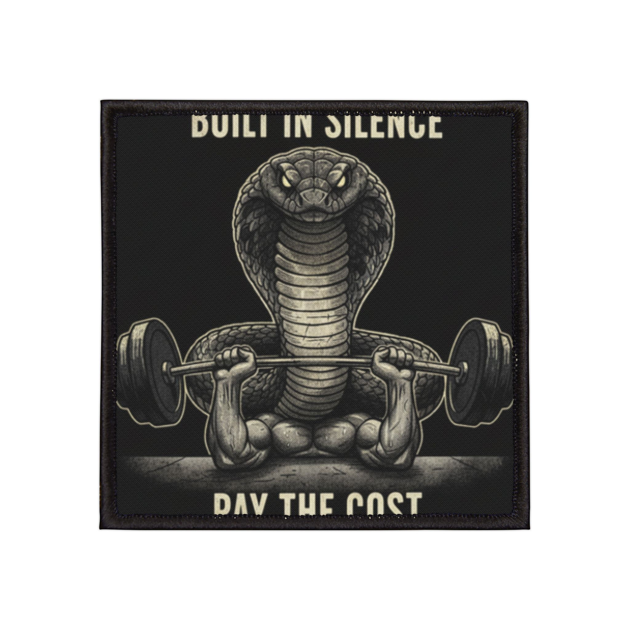 Cobra Iron-On Patch – Built in Silence Pay the Cost