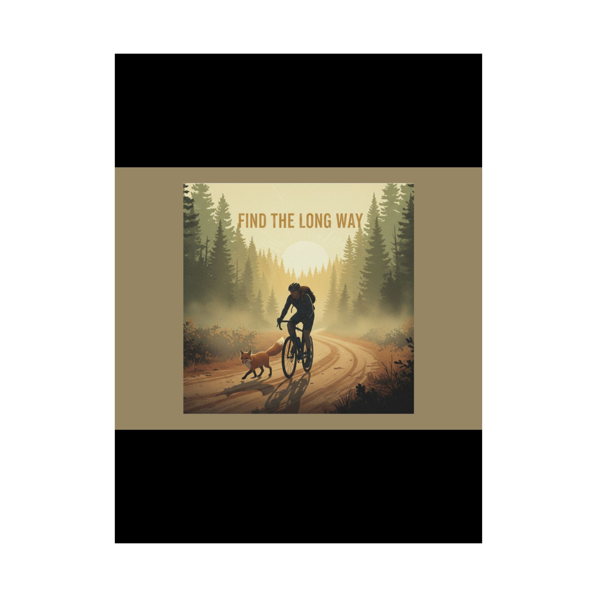 Cyclist Poster 18x24 – Find the Long Way