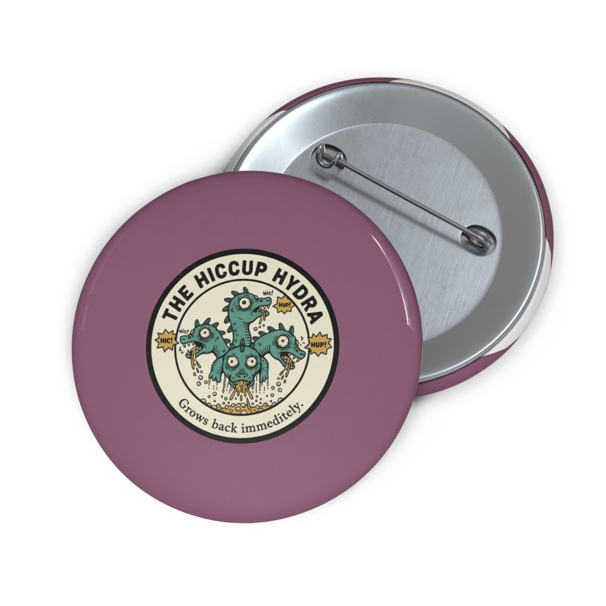 Hiccup Hydra Pin Button – The Hiccup Hydra