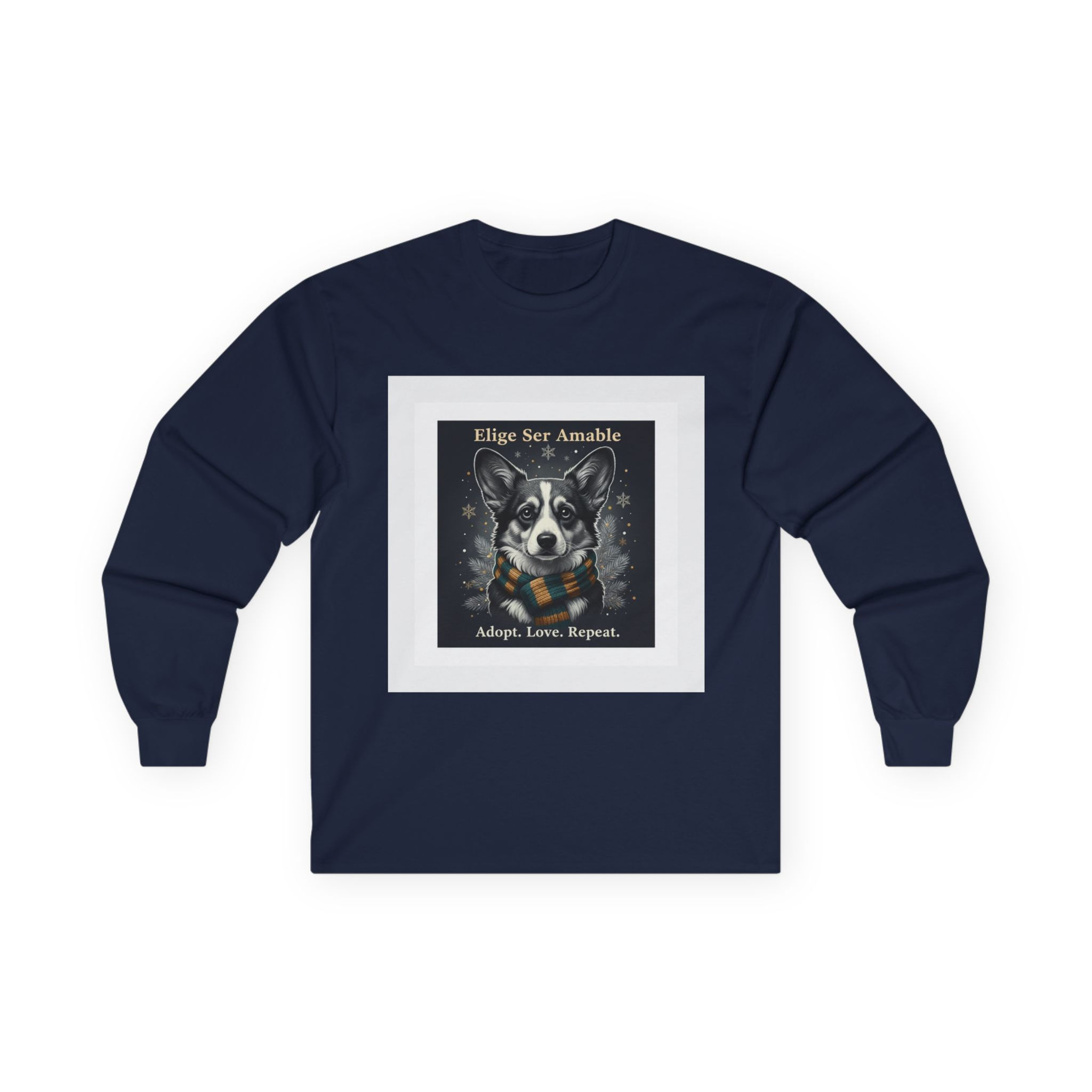 Corgi Long Sleeve Tee – Adopt. Love. Repeat