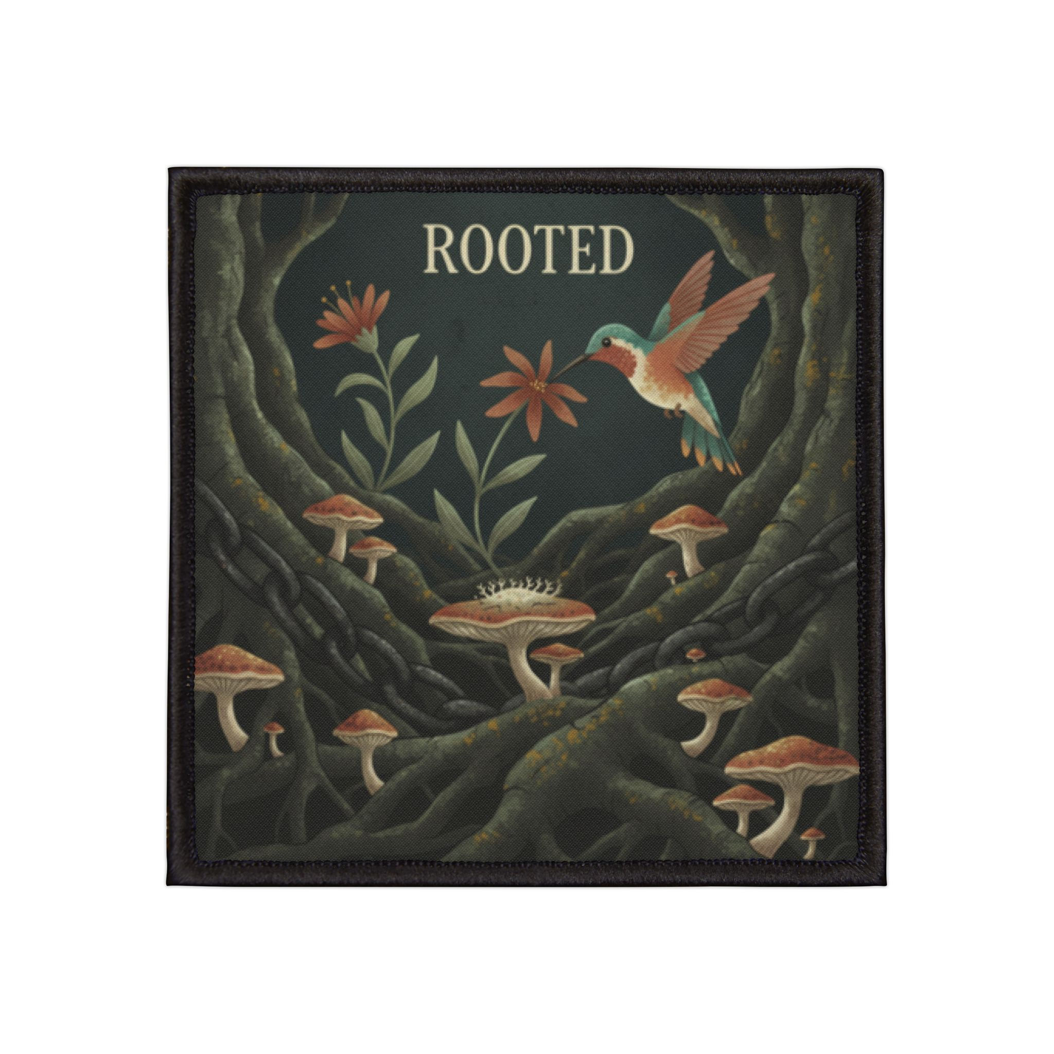 Hummingbird Iron-On Patch – Rooted