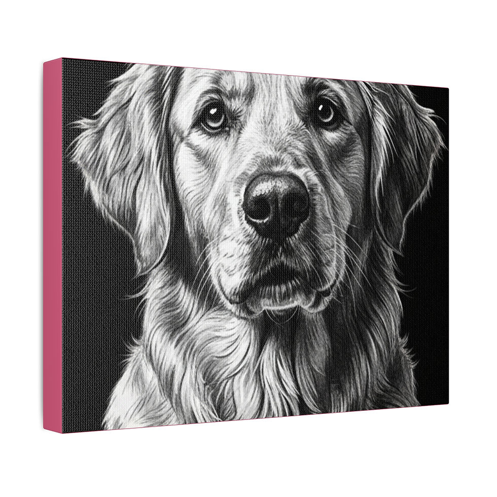 Thumbnail: Golden Retriever Canvas Print – Adopted is My Favorite Story