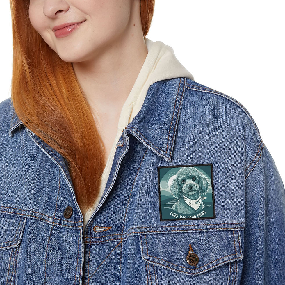 Thumbnail: Poodle Iron-On Patch – Love Has Four Paws