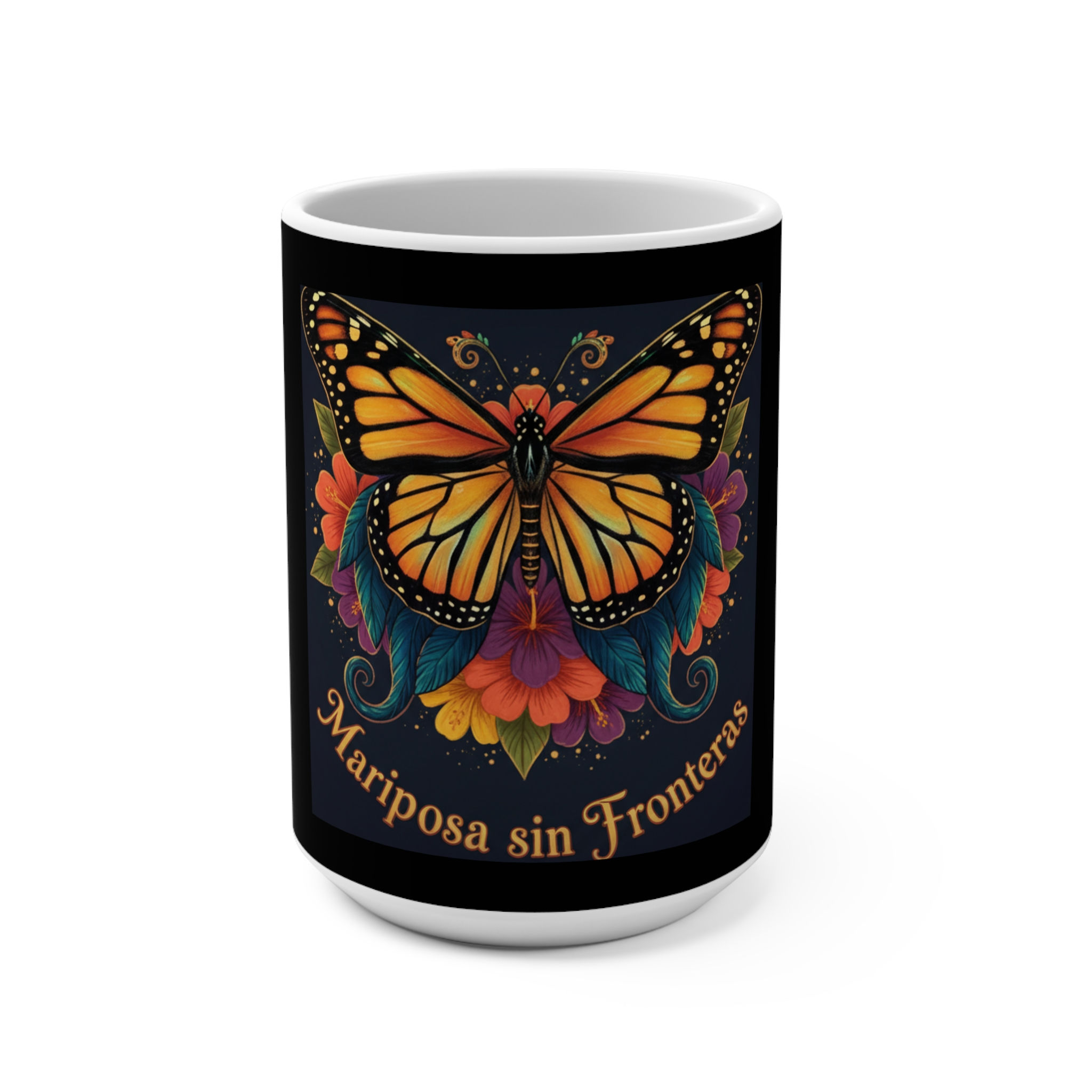 Butterfly Mug 15oz – Mariposa Sin Fronteras