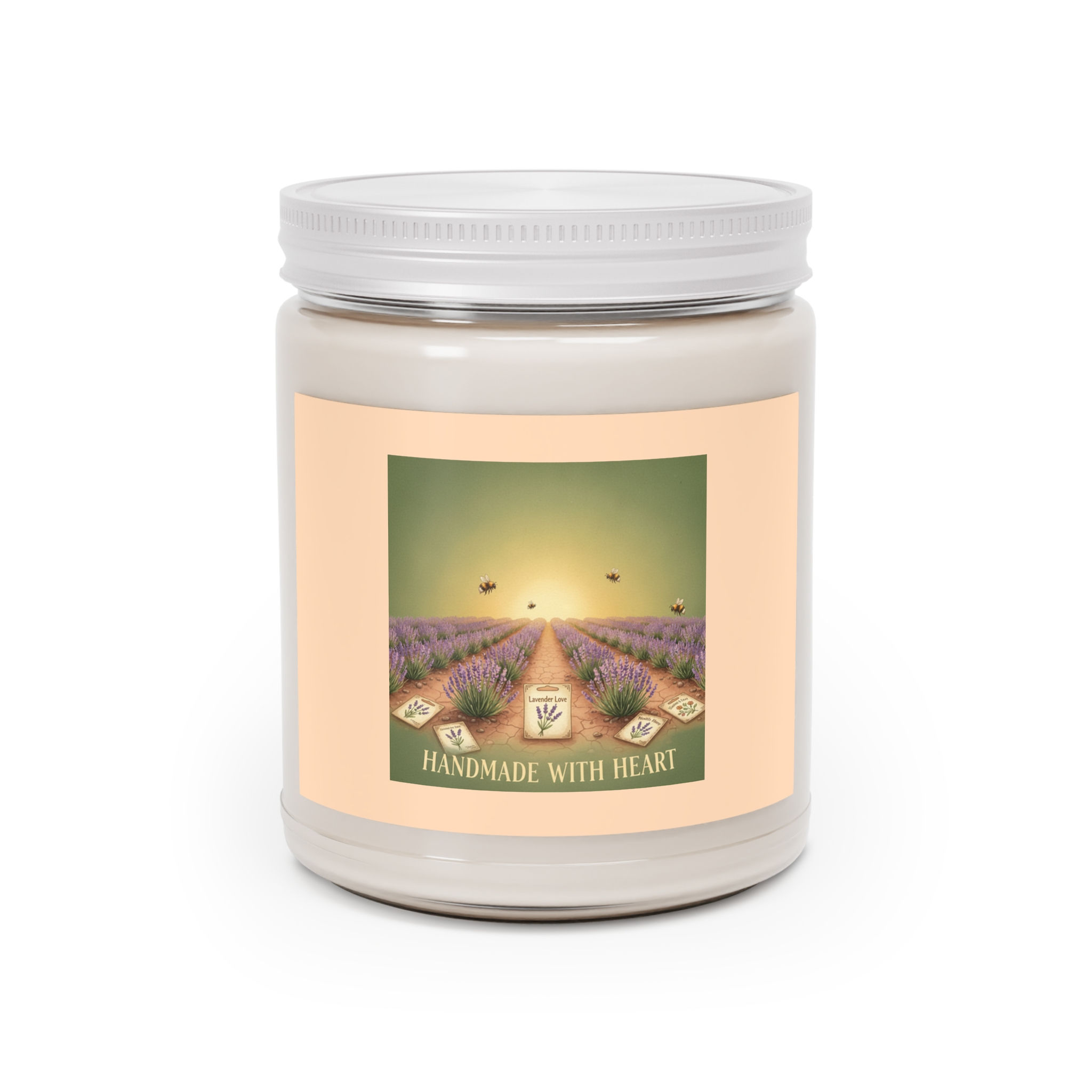 Lavender Field Scented Candle – Handmade With Heart