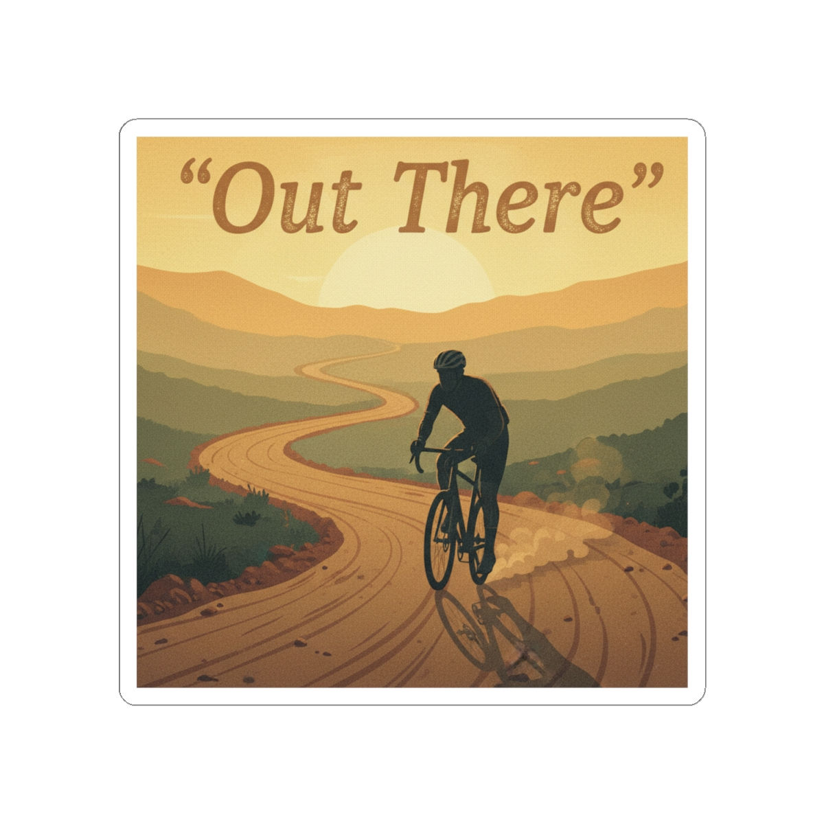 Bike Rider Kiss-Cut Sticker – Out There