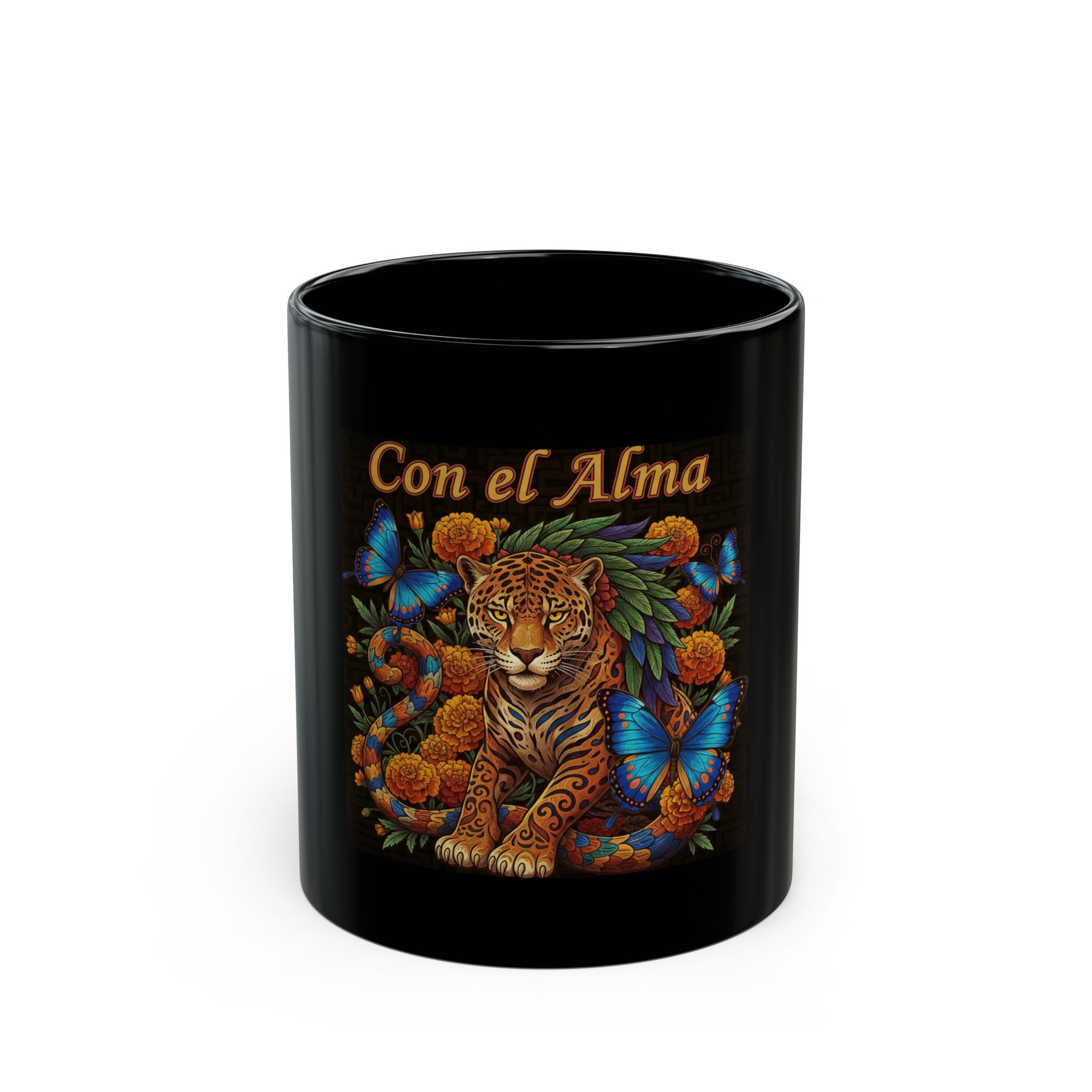Con el Alma Black Mug 11oz – Home Decor