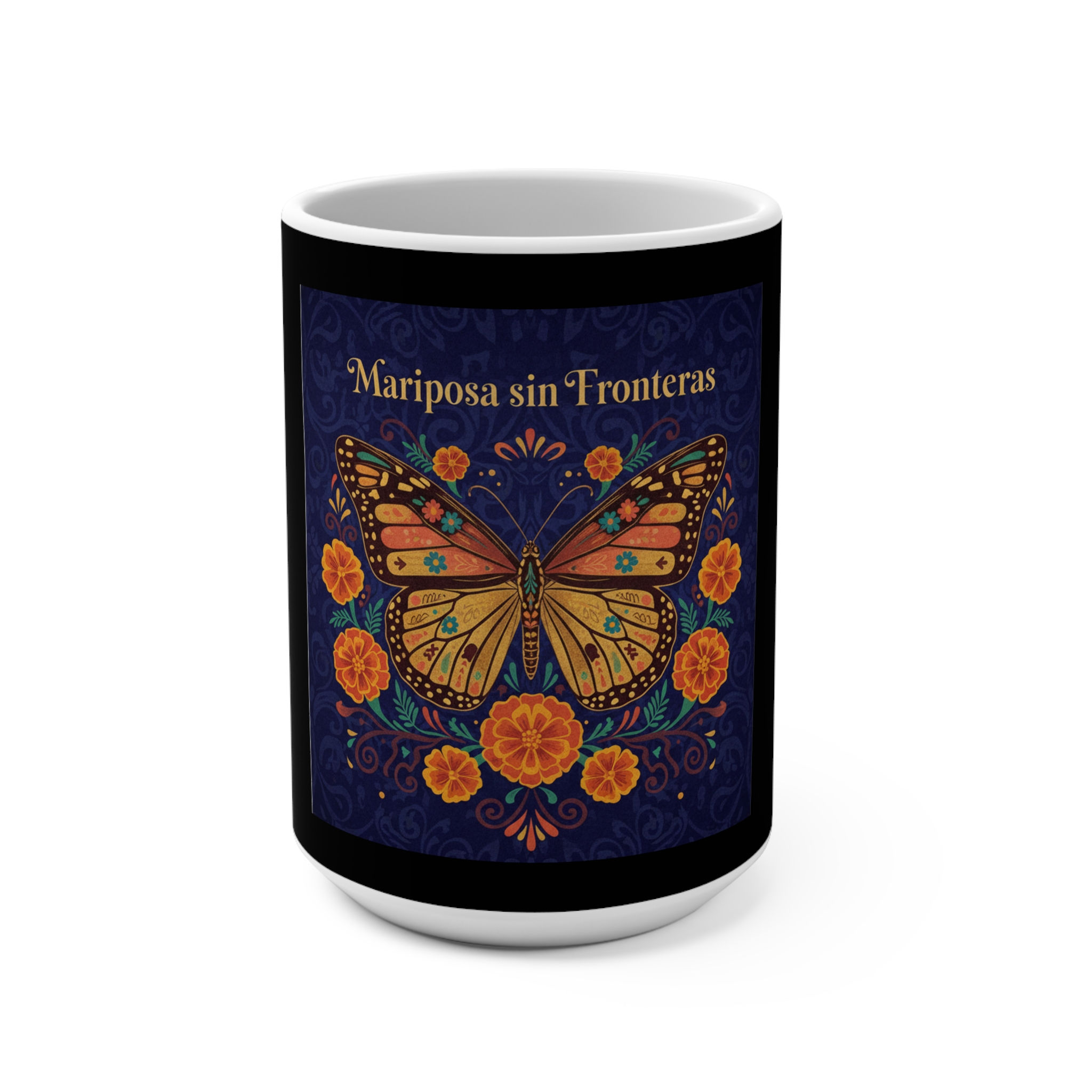Butterfly Mug 15oz – Mariposa Sin Fronteras