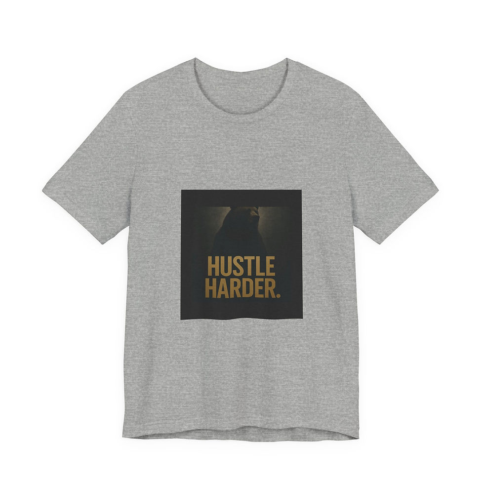 Thumbnail: Hustle harder. | T-Shirt Bella+Canvas 3001