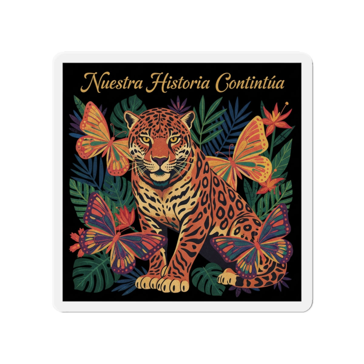 Butterfly Die-Cut Magnet – Nuestra Historia Contina