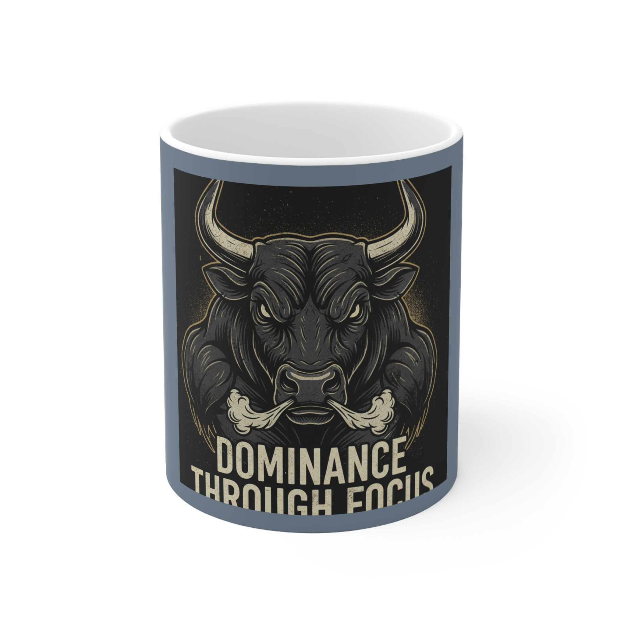 Bull Mug 11oz – Dominance Through Focus