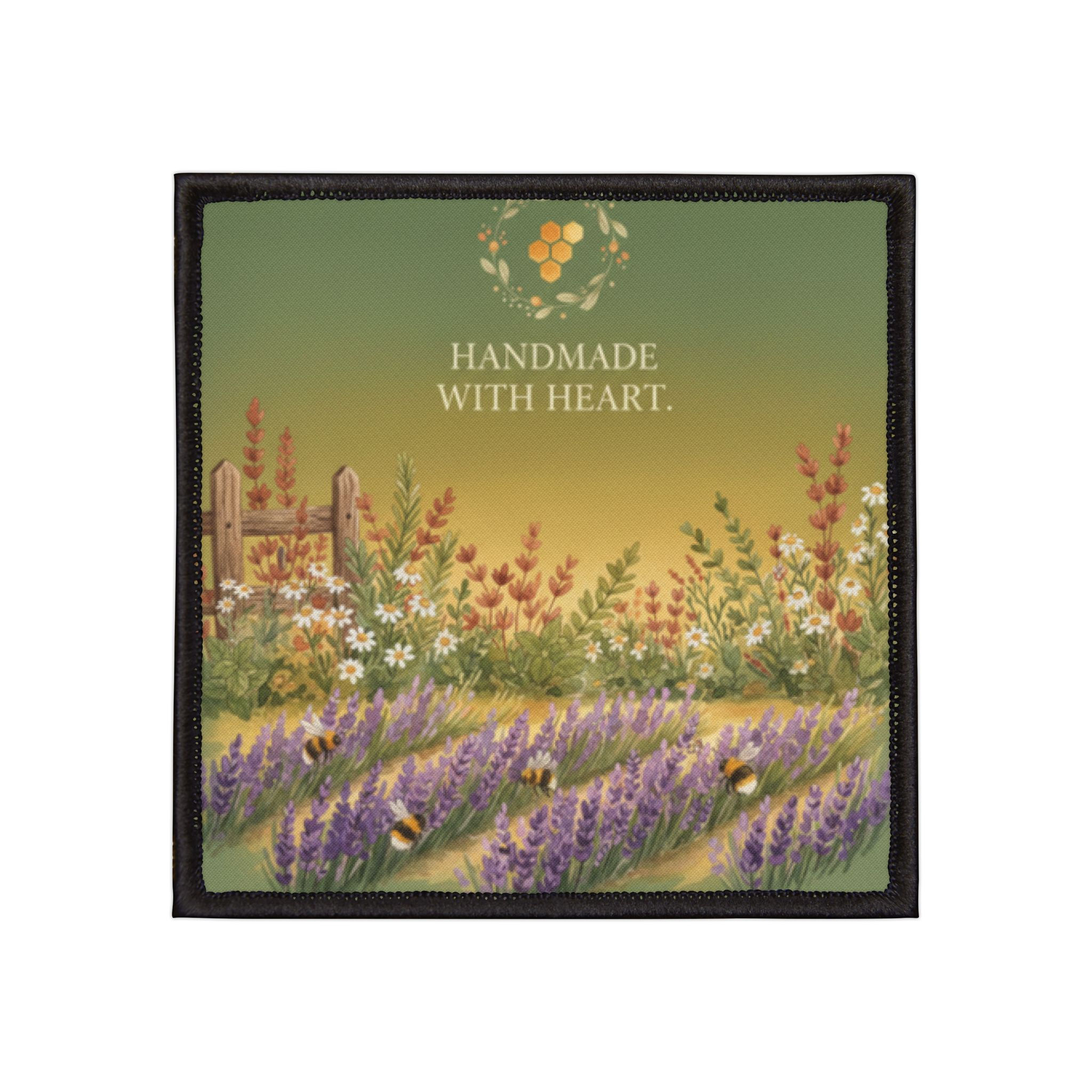 Bees And Lavender Iron-On Patch – Handmade With Heart