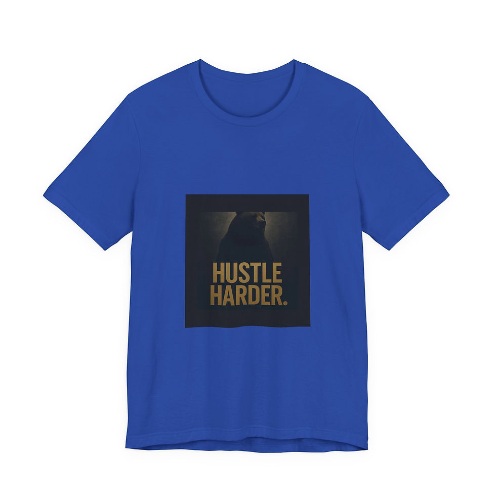 Thumbnail: Hustle harder. | T-Shirt Bella+Canvas 3001