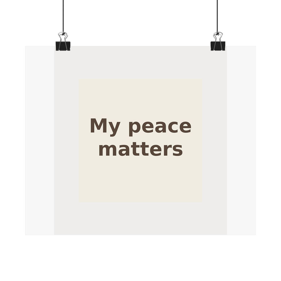 Thumbnail: My peace matters - Poster