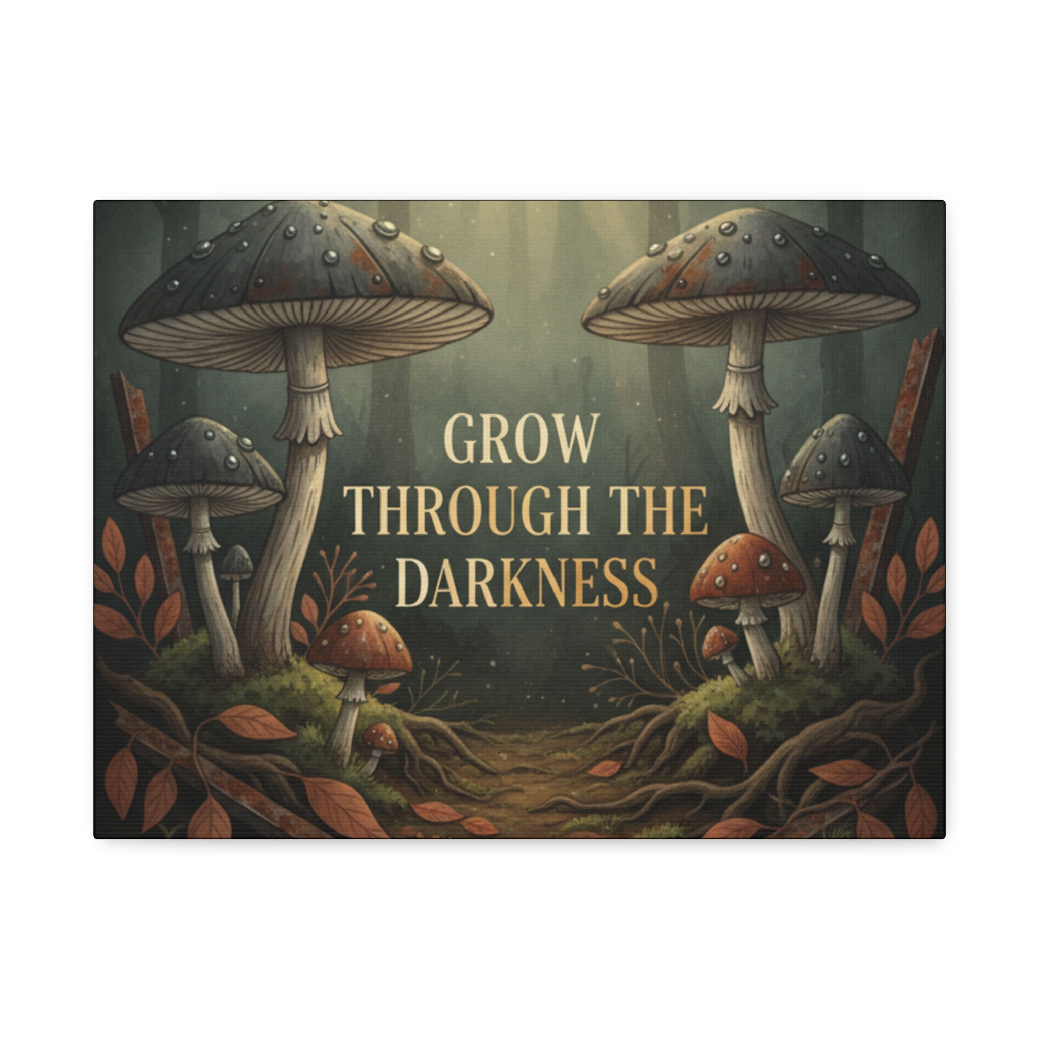 Fungi Canvas Print – Grow Through the Darkness