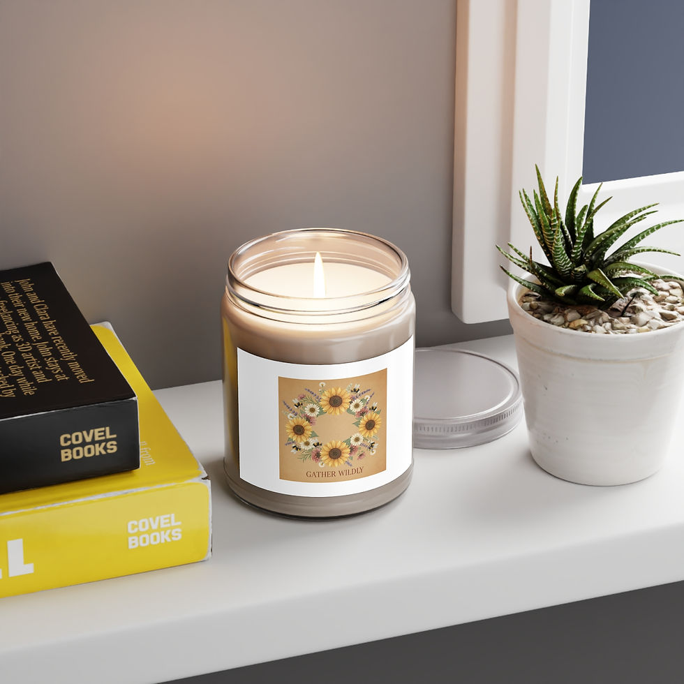 Thumbnail: Sunflowers And Bees Scented Candle – Gather Wildly