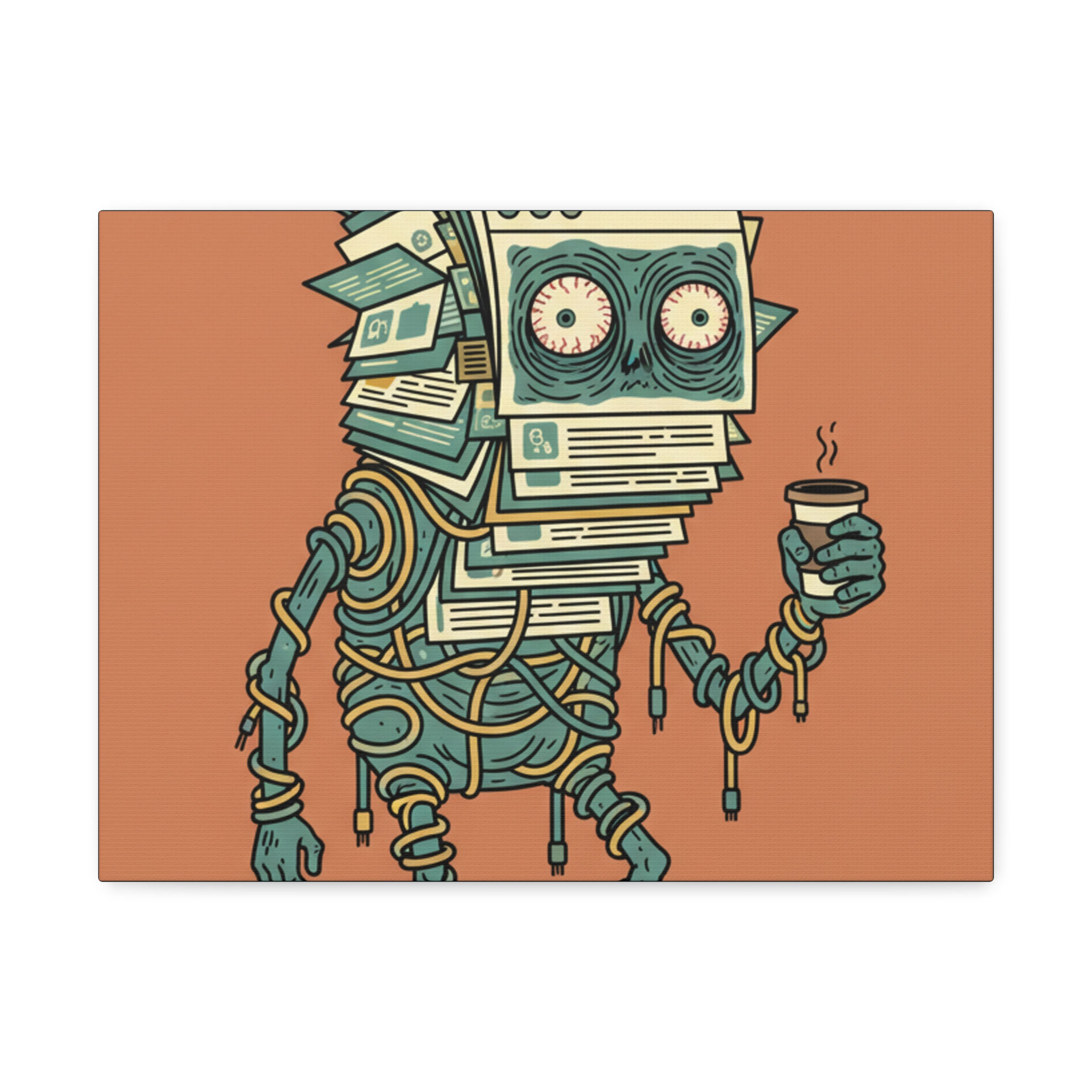 Tab Zombie Todd Canvas Print – Tab Zombie Todd Never Closes