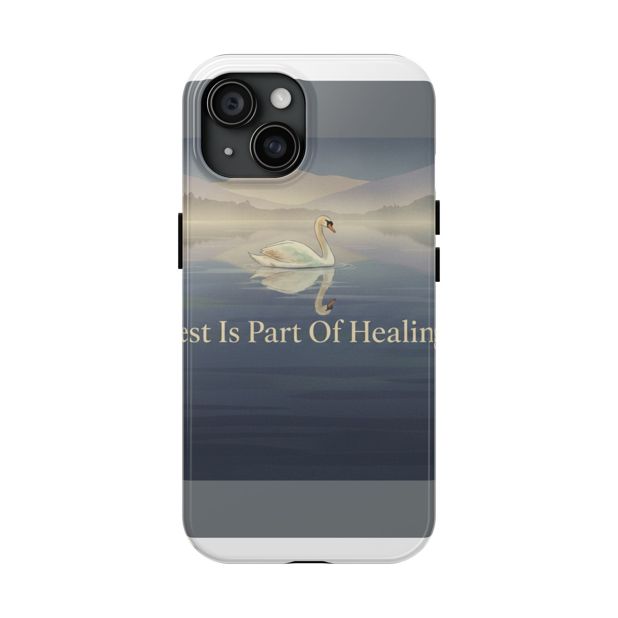 Swan Tough Phone Case – Rest is Part of Healing