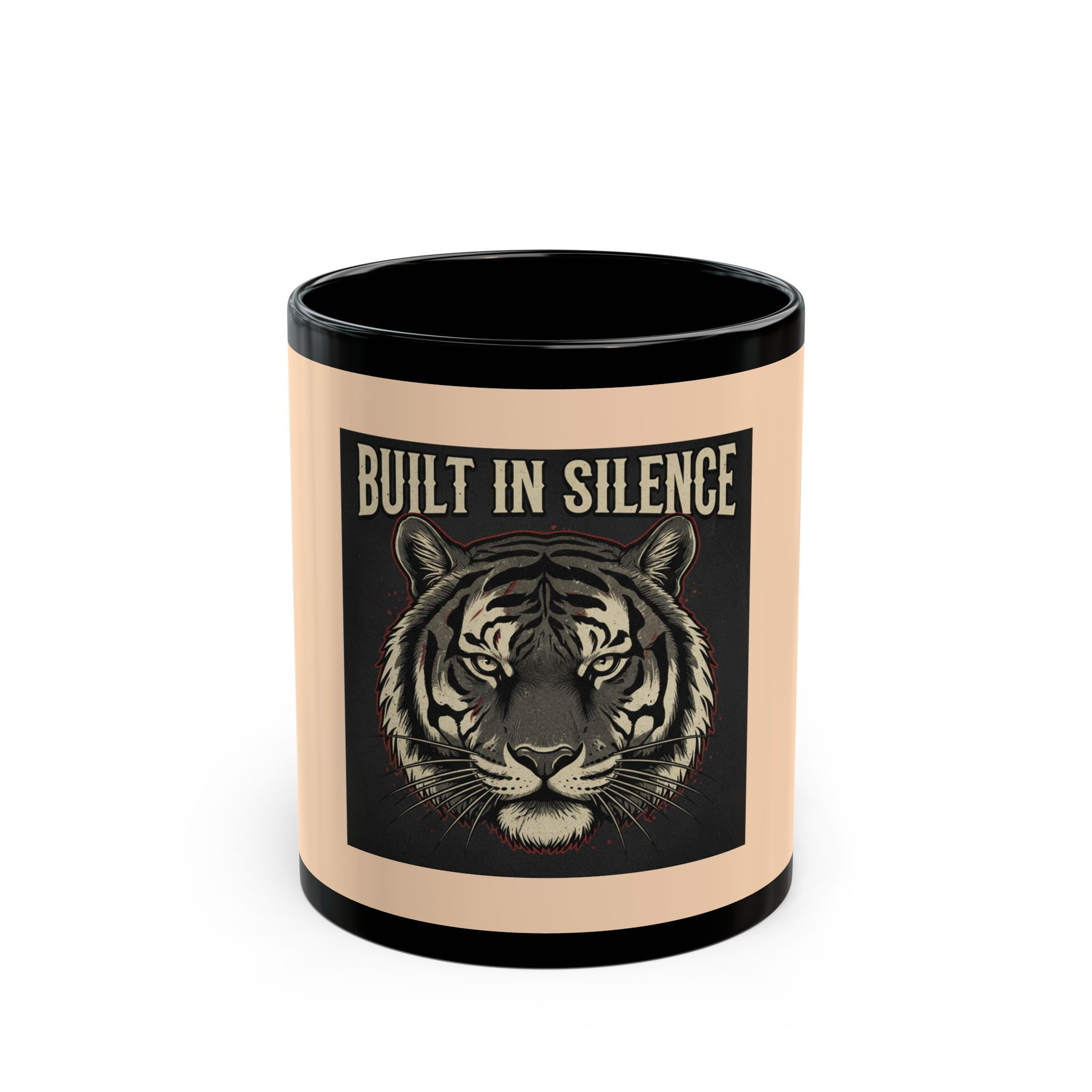 Tiger Black Mug 11oz – Built in Silence
