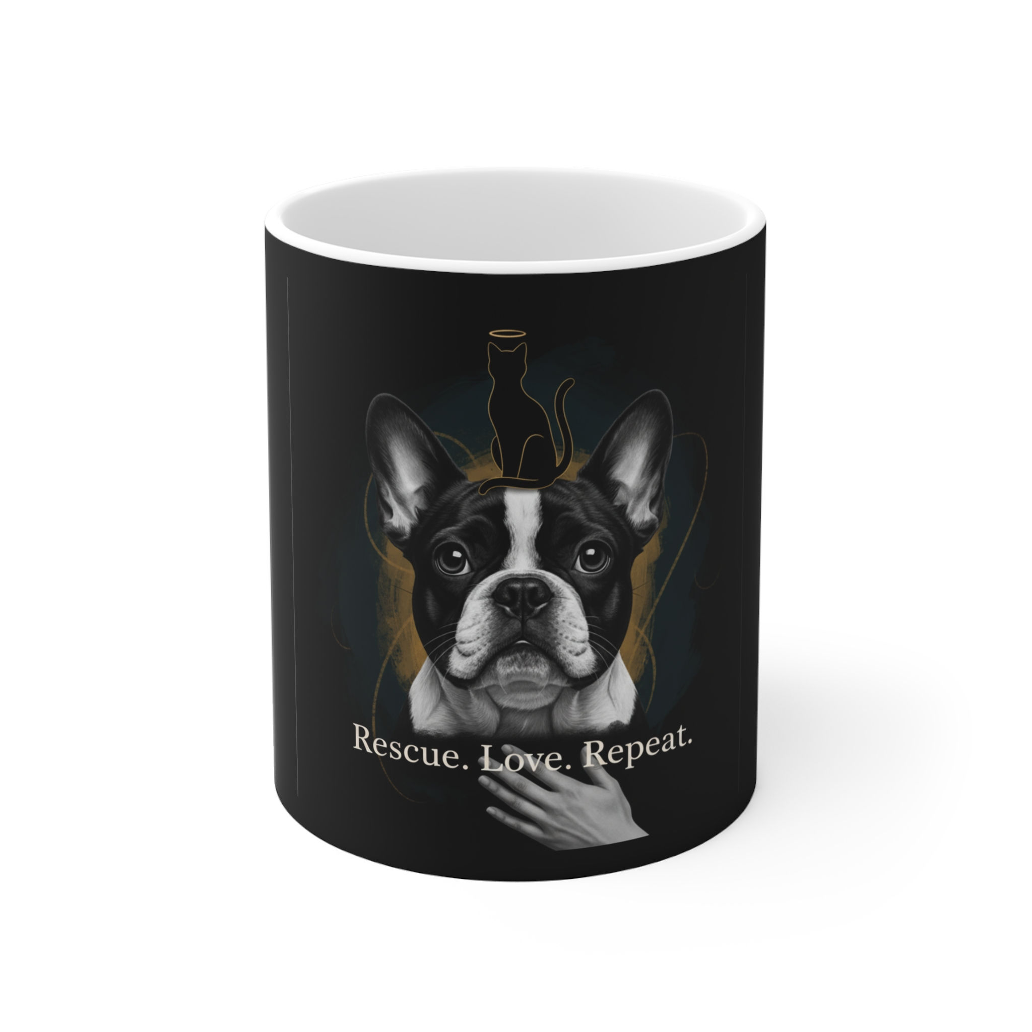 French Bulldog Mug 11oz – Rescue Love Repeat