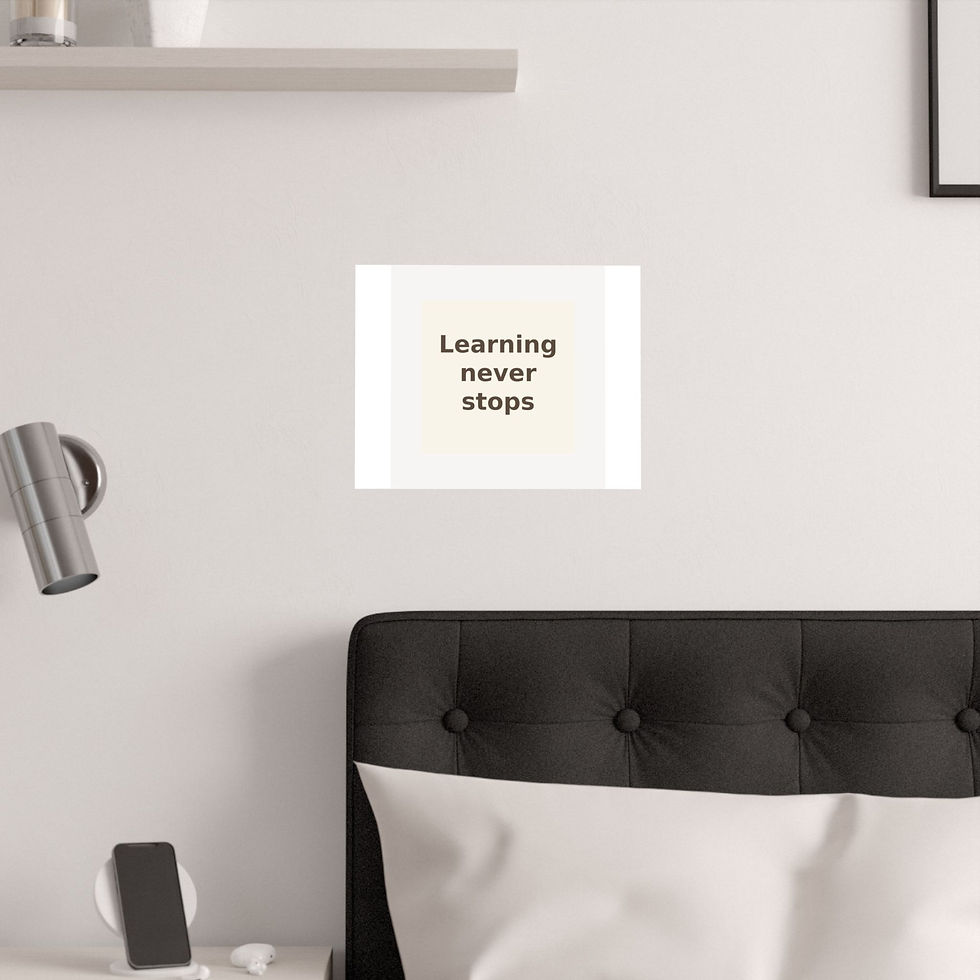 Thumbnail: Learning never stops - Poster