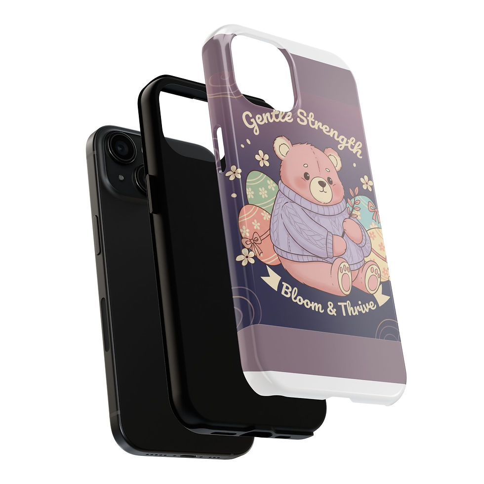 Thumbnail: Bear Tough Phone Case – Gentle Strength Bloom Thrive