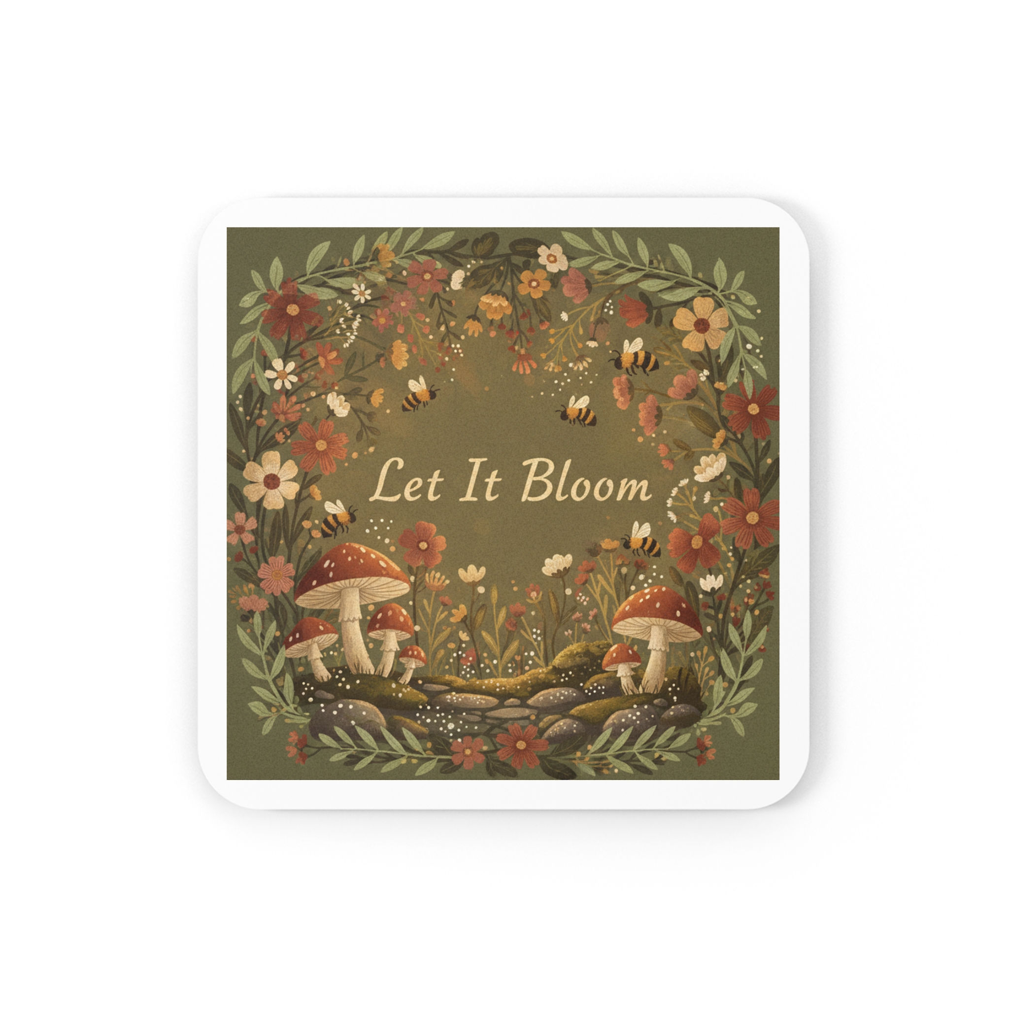 Wildflower Meadow Cork Coaster – Let it Bloom