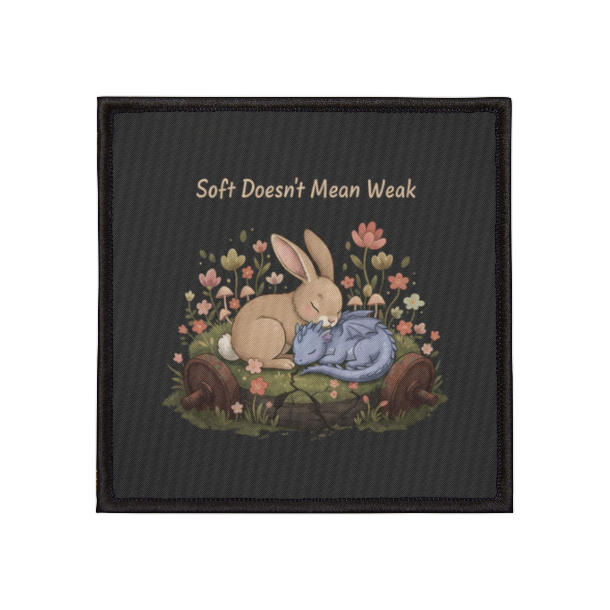 Dragon Iron-On Patch – Soft Doesnt Mean Weak