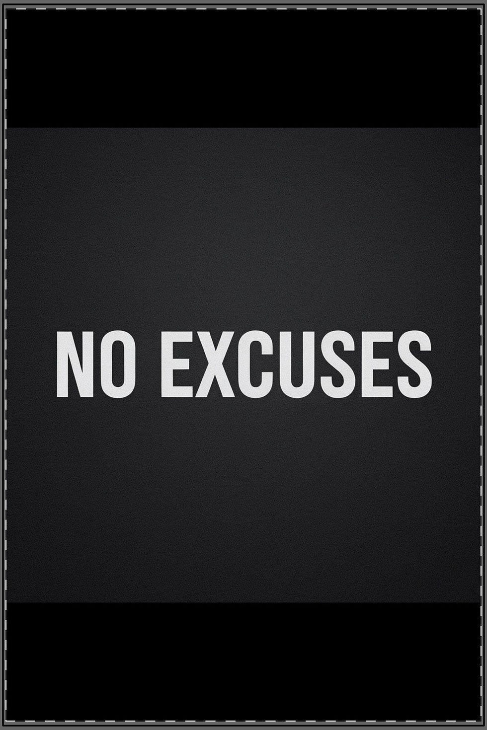 Satin Poster — "No Excuses." Gym Motivational Fitness Print