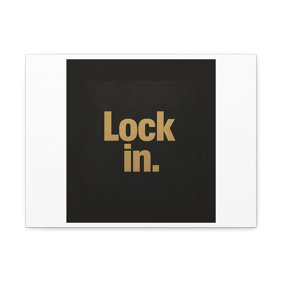Thumbnail: Lock in. | Stretched Canvas