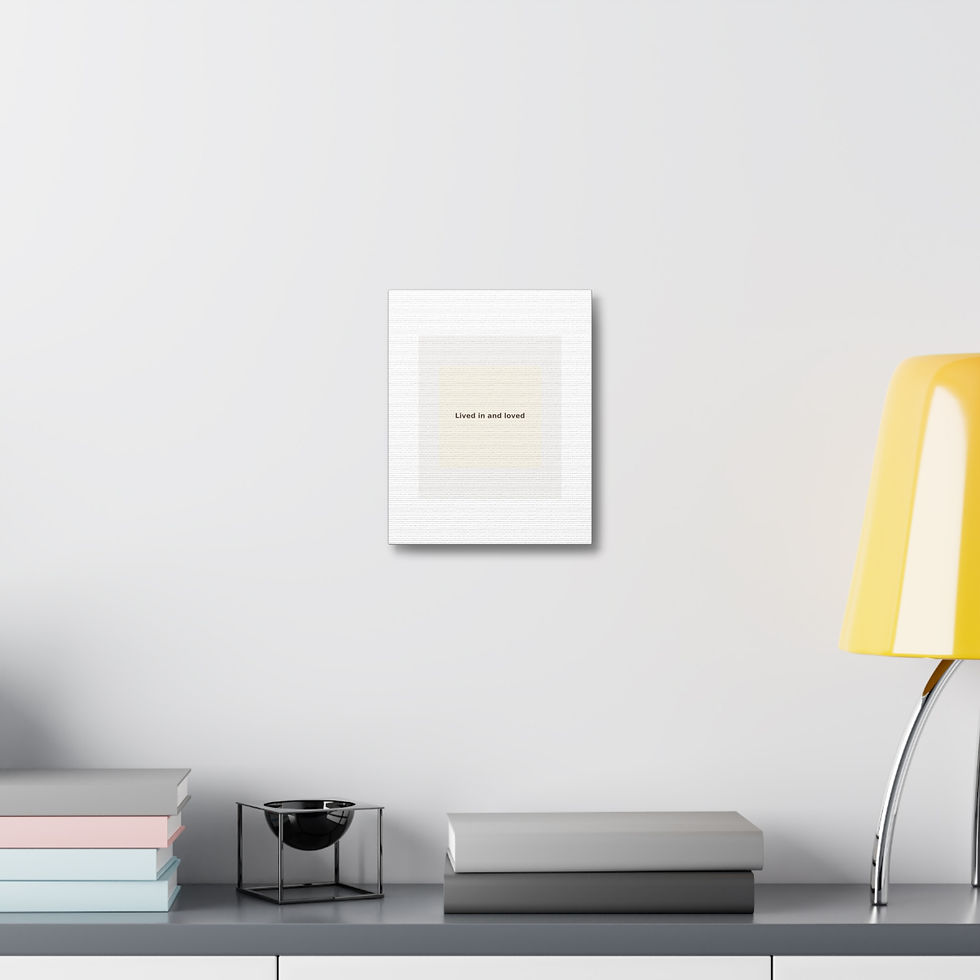 Thumbnail: Lived in and loved - Canvas Wall Art