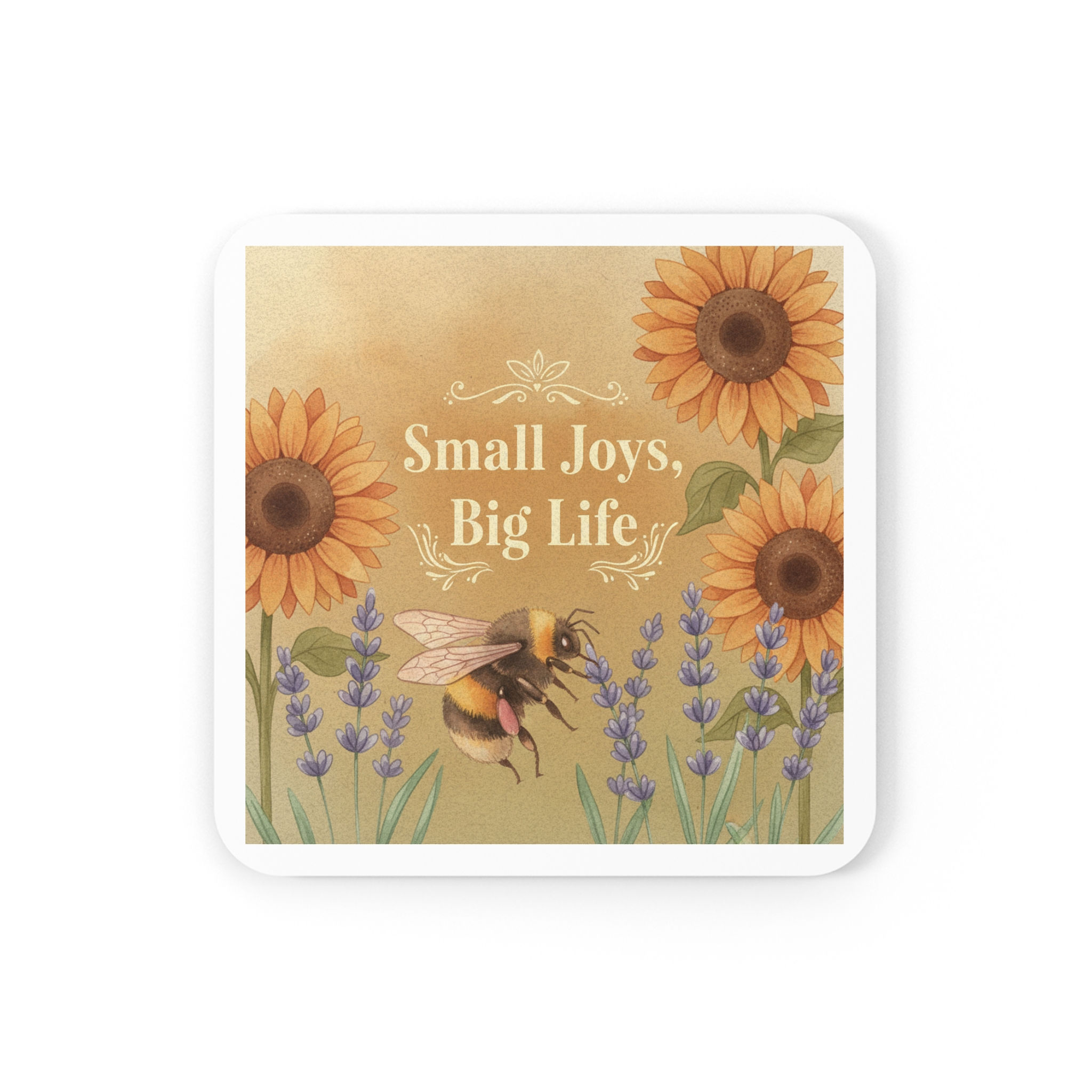 Bumblebee Cork Coaster – Small Joys Big Life