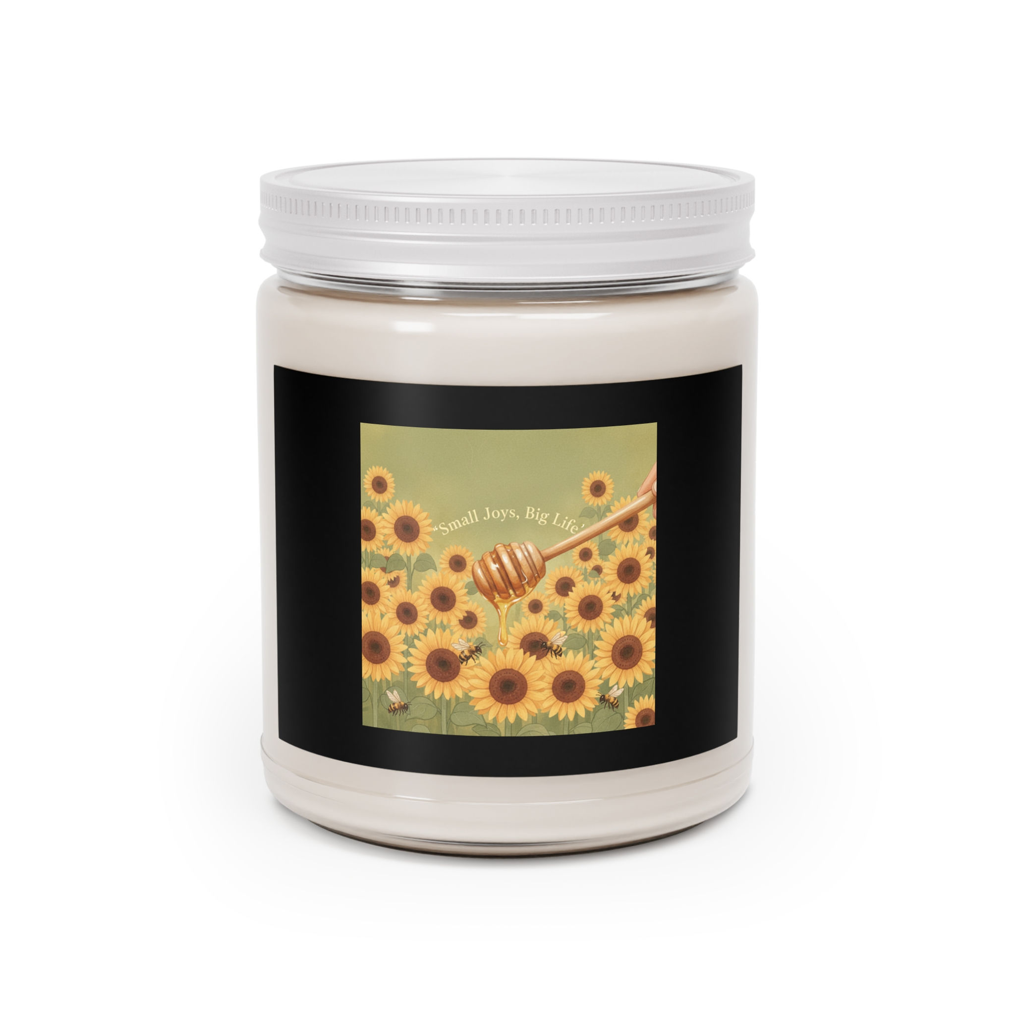 Sunflowers Bees Honey Dipper Scented Candle – Small Joys Big Life
