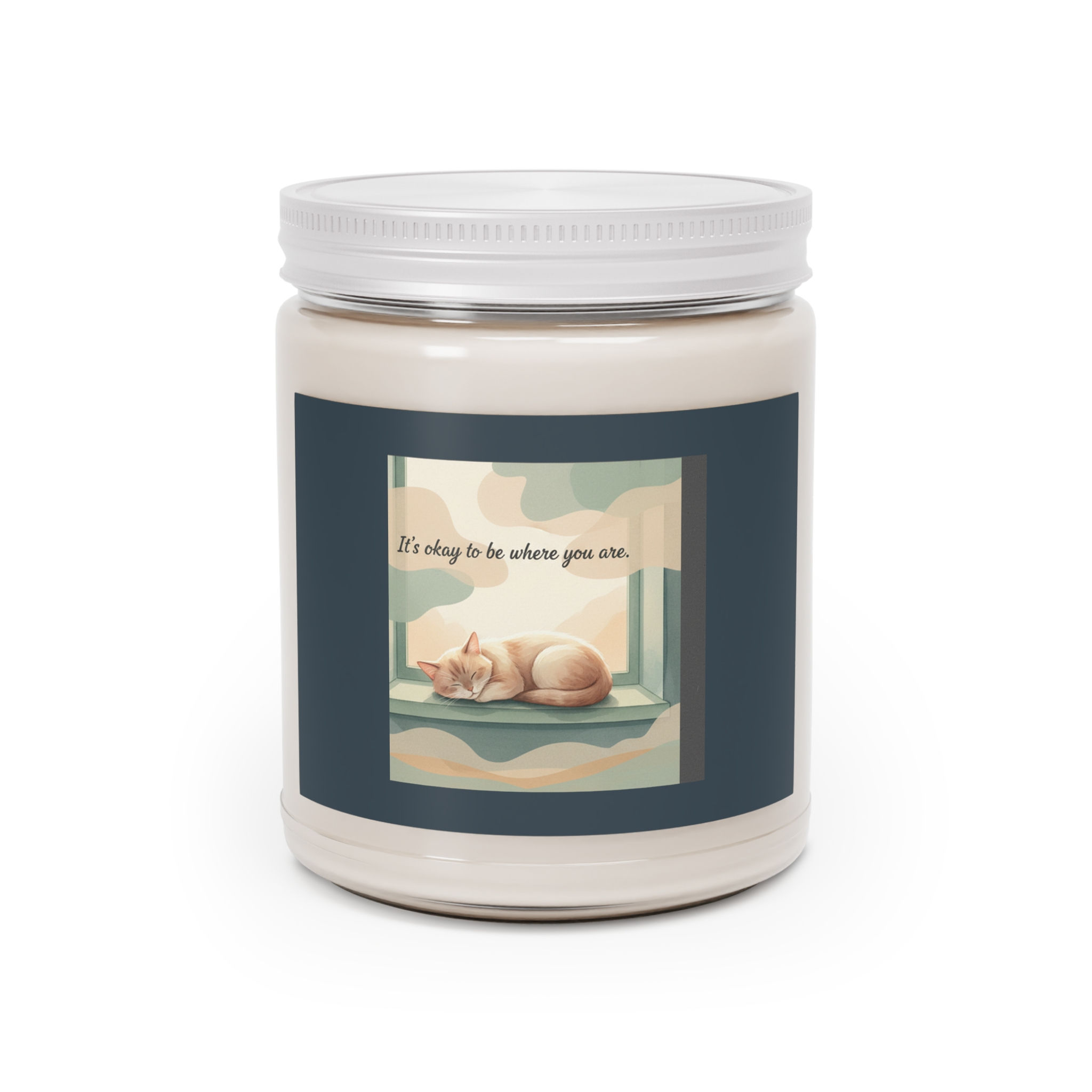Cat Scented Candle – Its Okay to Be Where You Are