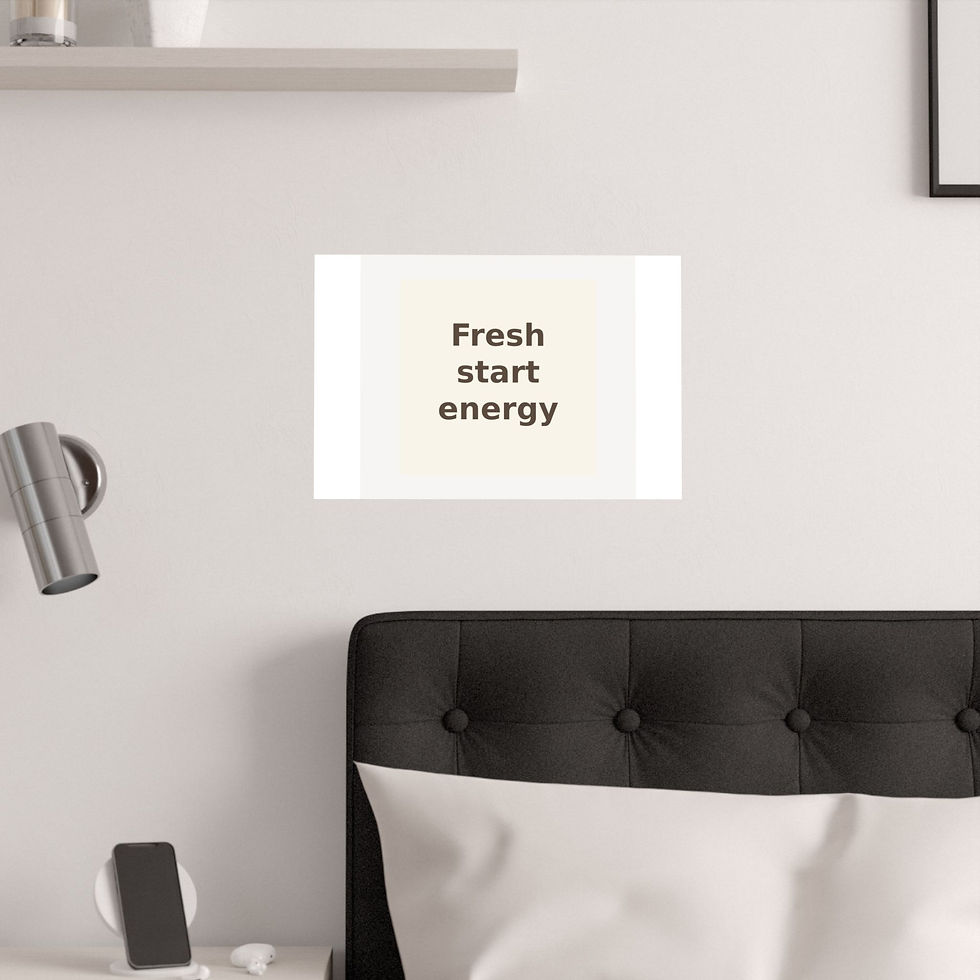 Thumbnail: Fresh start energy - Poster