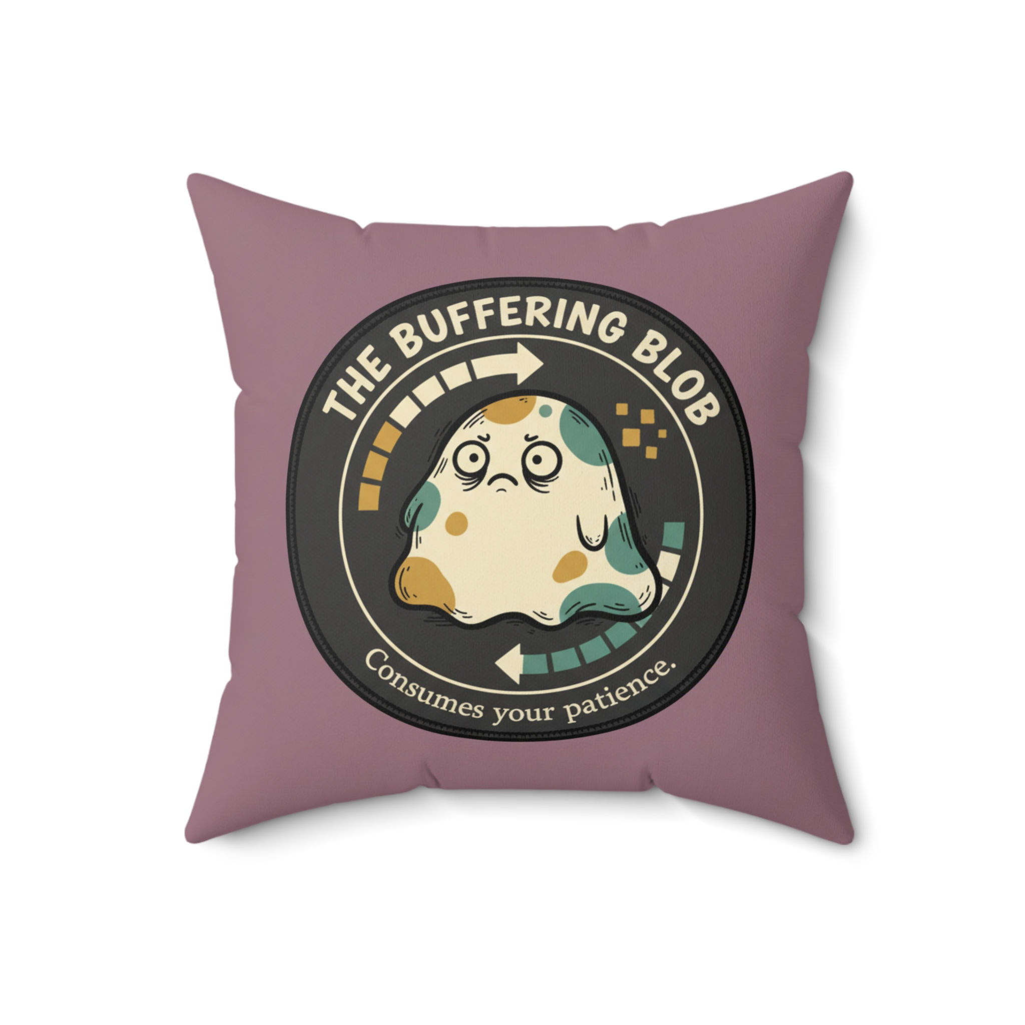 Buffering Blob Square Pillow – The Buffering Blob