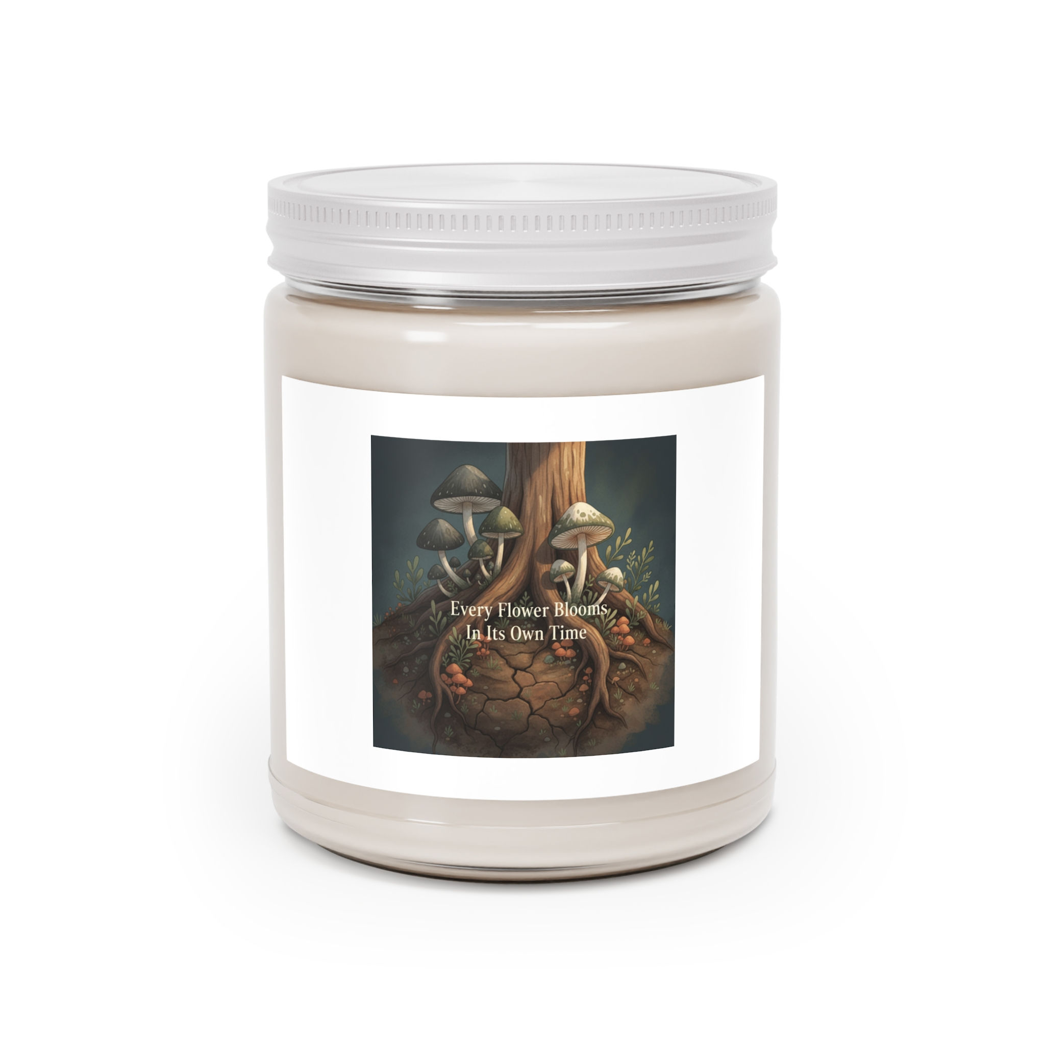 Mushrooms And Tree Roots Scented Candle – Every Flower Blooms in Its Own Time
