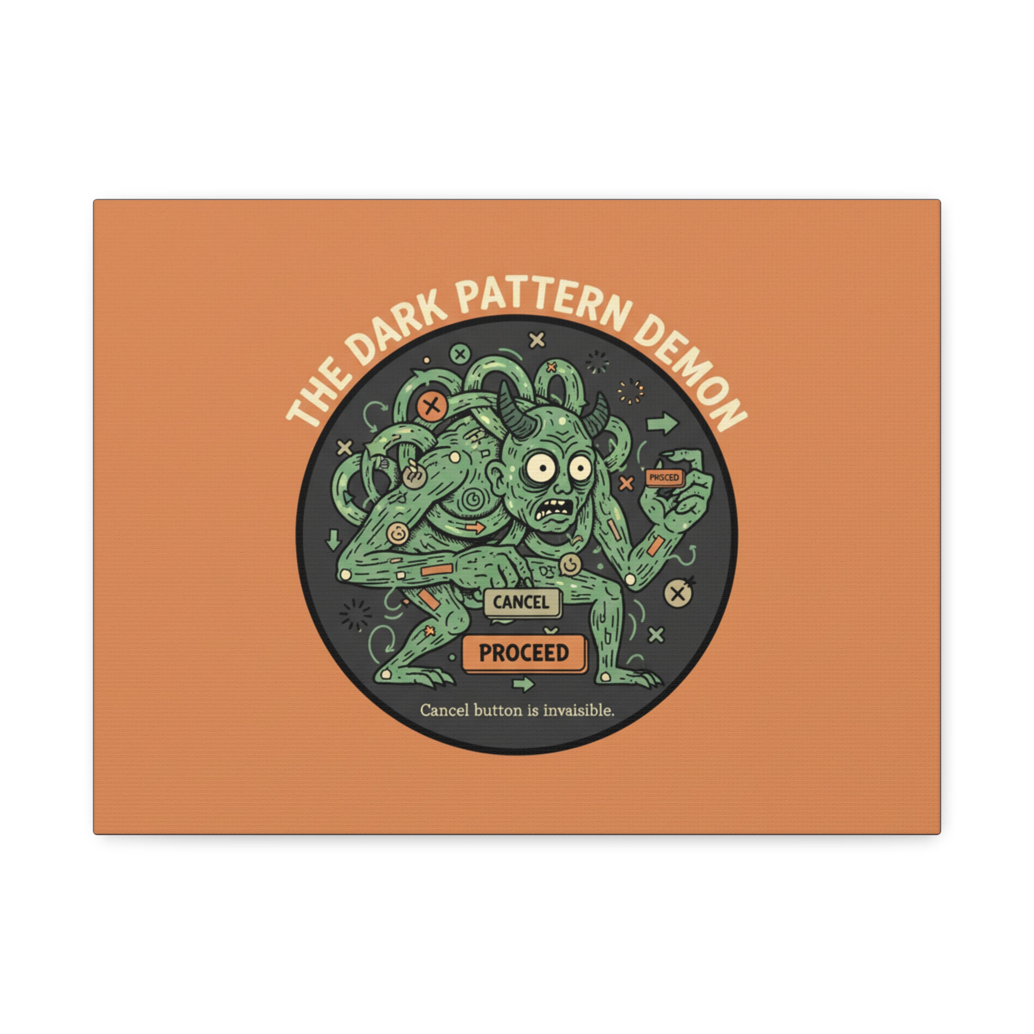 Pattern Demon Canvas Print – Cancel Button is Invisible