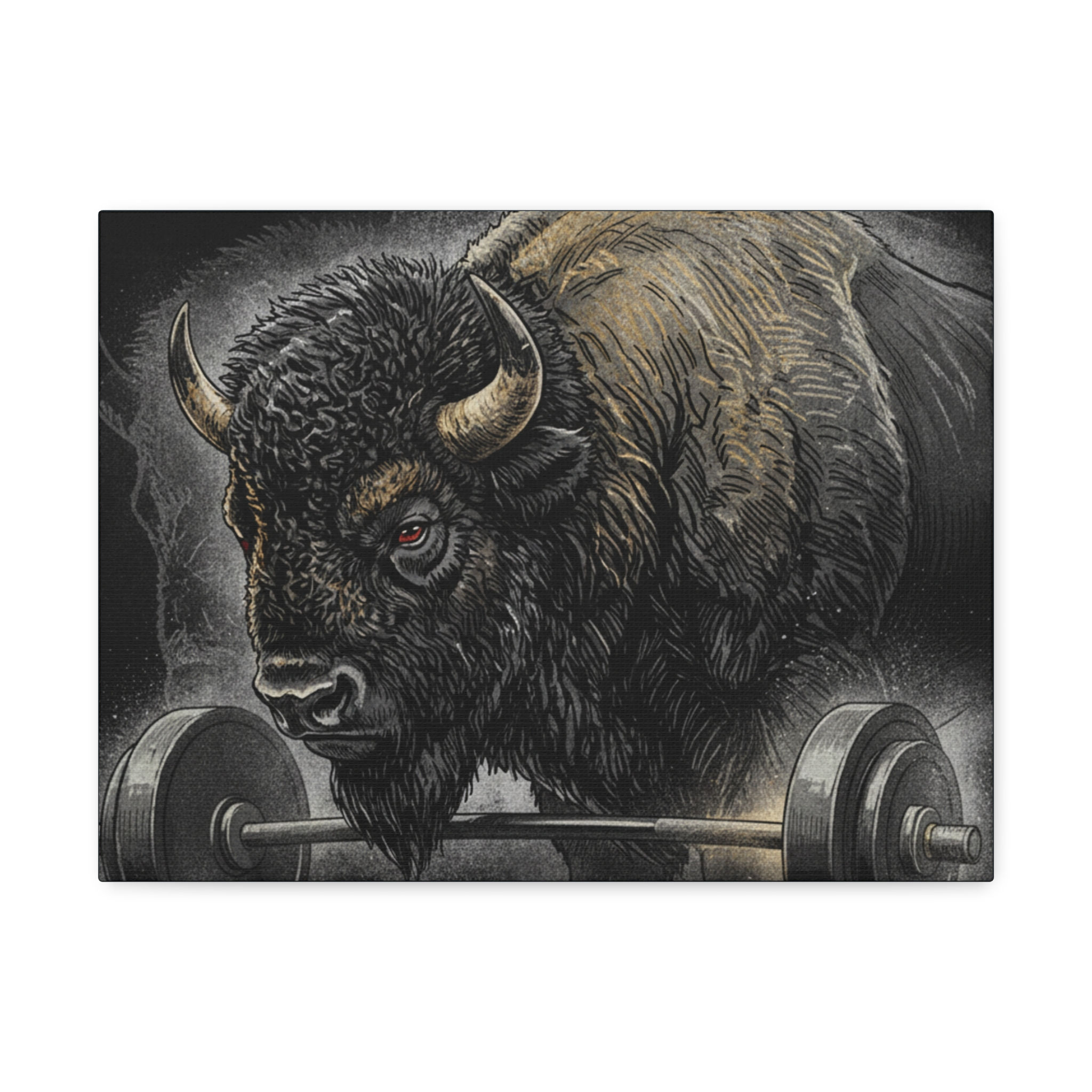 Bison Canvas Print – Show Up Again