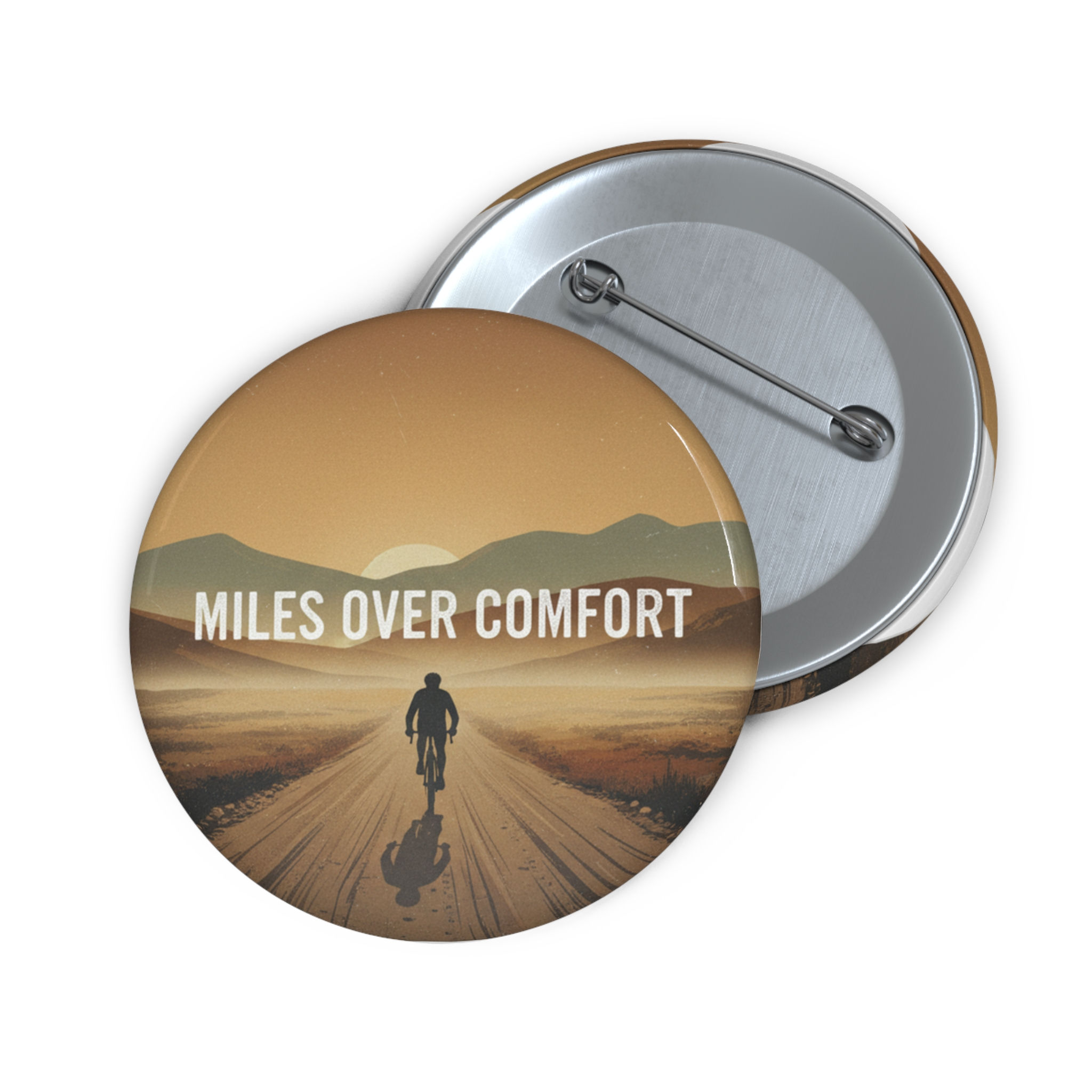 Miles Over Comfort Pin Button – Home Decor