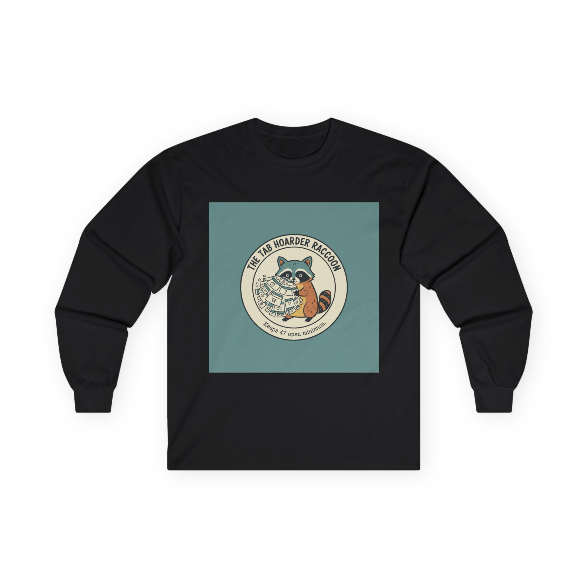 Raccoon Long Sleeve Tee – The Tab Hoarder Raccoon