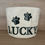 Miniature : Panier de rangement taille M, lettres tissu