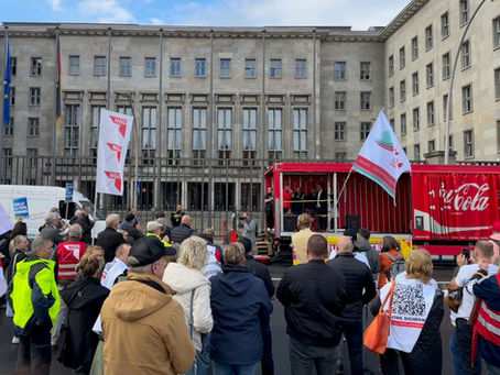 NGG-Demo gegen die Zuckersteuer