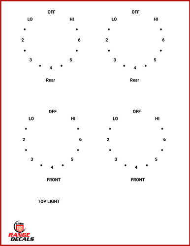 KitchenAid Stove Decals |4| Range Decals | Range Decals