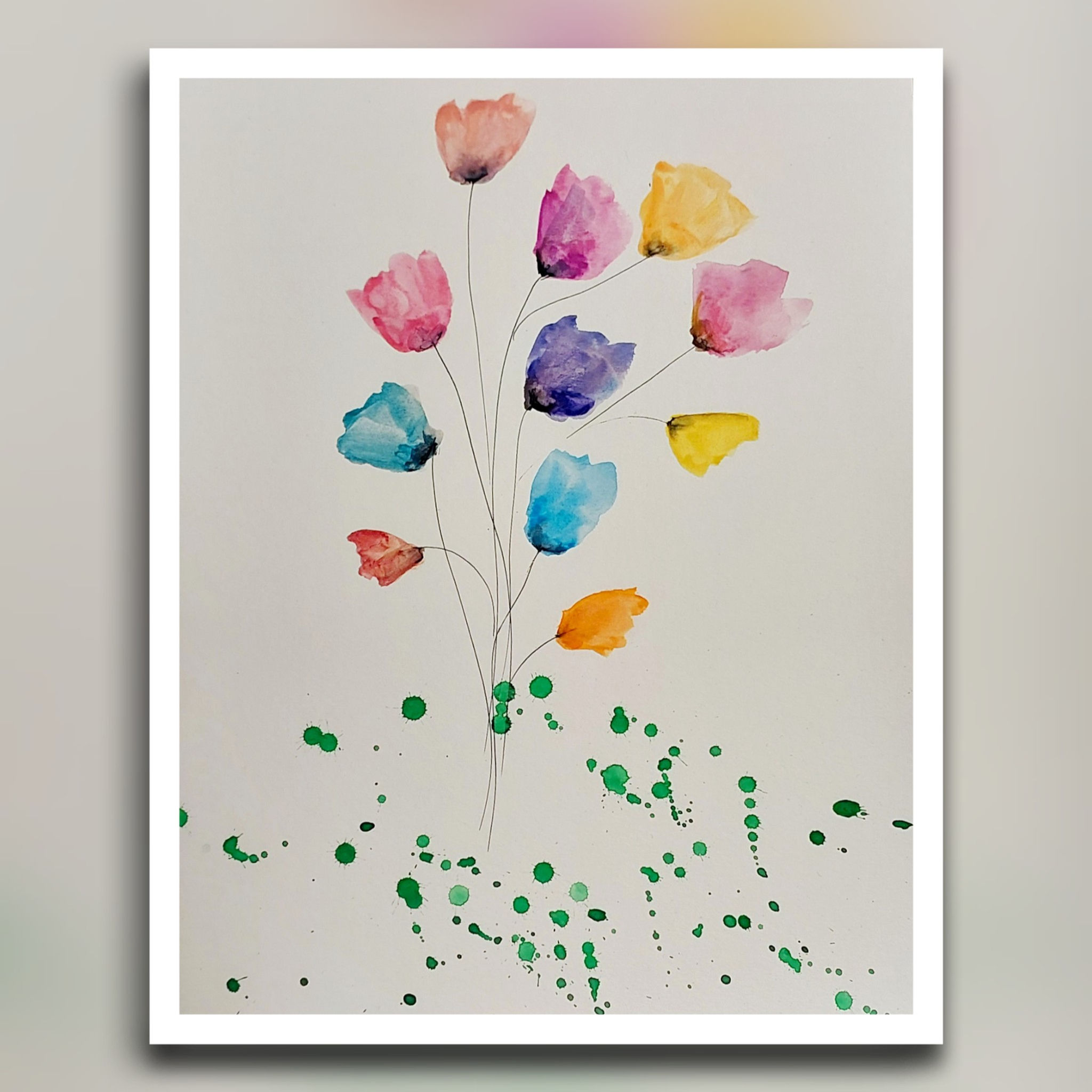 פרחים בגווני פסטל