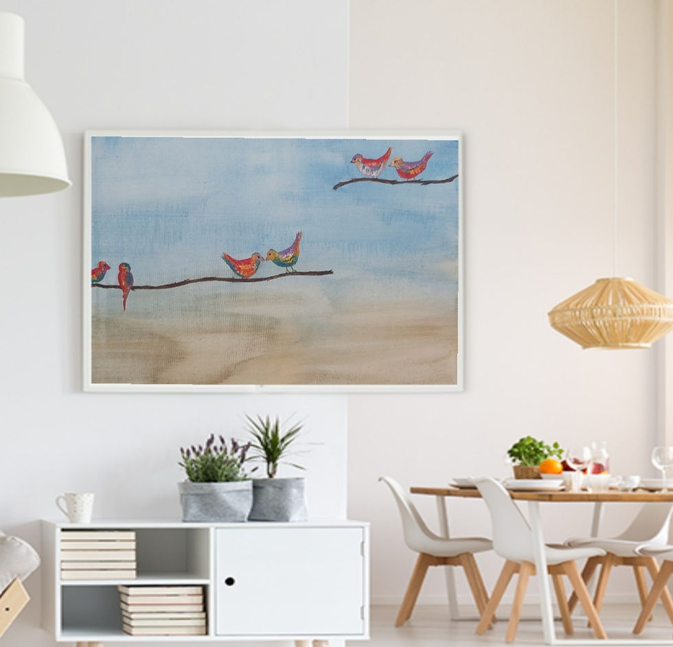 ציפורי אהבה צבעוניות