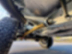 Off-road vehicle chassis with gold suspension components